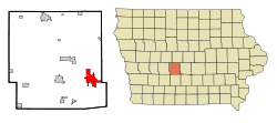 Location of Waukee, Iowa