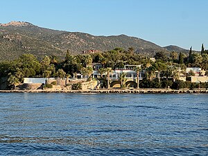 Hotel on north west coast of Kalem Island