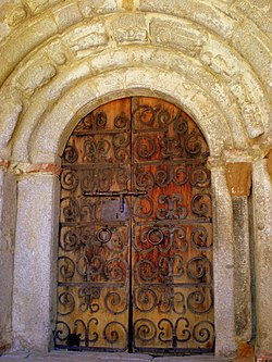 Puerta d'a ilesia de Sant Serni de Meranges