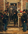 The Last Moments of John Brown (1884). The original painting is in the collection of the Metropolitan Museum of Art, while a 2/3 size copy is at the Fine Arts Museums of San Francisco.