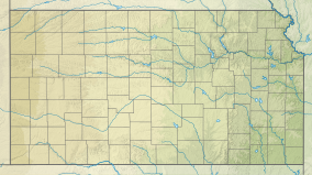 Map showing the location of Lake Scott State Park