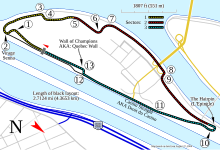 Layout of the Circuit Gilles Villeneuve