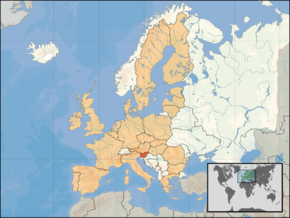 Kart over Republikken Slovenia