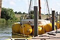 Parachutes de relevage utilisés pour renflouer la goélette N°5 Elbe.