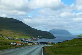 Sørvágur, Vágar Island ak Mykines Island nan background nan.