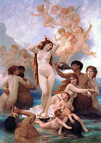 The Birth of Venus, by William-Adolphe Bouguereau, c. 1879 (Musée d'Orsay, Paris).