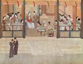 Image 19Spring Morning in the Han Palace, by Ming-era artist Qiu Ying (1494–1552 AD) (from History of painting)