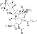 Image 6Structure of Azadirachtin, a terpenoid produced by the Neem plant, which helps ward off microbes and insects. Many secondary metabolites have complex structures (from Evolutionary history of plants)