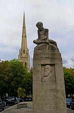 Memorial to Reginald Brabazon, 12th Earl of Meath (South face), artist Joseph Hermon Cawthra, (Spire House in background)