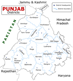 Localisation de District de Fazilka