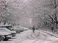 Dezember: Winter in Peshkopia, Ostalbanien