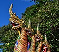 Naga on gates of the temple