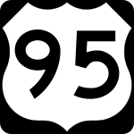 Straßenschild des U.S. Highways 95