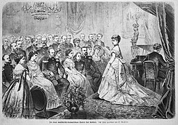 „In einer musikalisch-dramatischen Soirée des Kaisers. 1872“