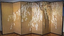 painted screen, Hara Zaimei