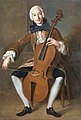 Luigi Boccherini (18. Jierhunnert) spiedelt Cello. Goud tou ärkannen is, dät dät in düsse Tied noch naan Stiekel hiede un mäd do Beene heelden wude.