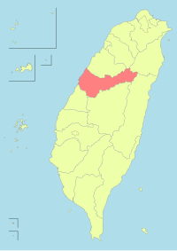 Location of Taichung City