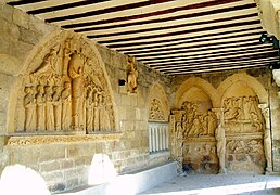 Bas-reliefs on the interior church walls