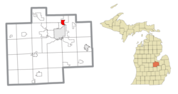 Location within Saginaw County