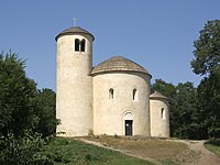 Rotonde Saint-George sur le mont Říp en Bohême.