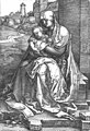 Albrecht Dürer, Madonna u hradeb, 1514