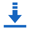 Down-looking arrow over a flat surface (a line)