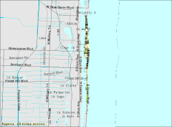 U.S. Census Bureau map showing town boundaries