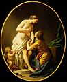 Pygmalion and Galatea painting oil on canvas by Louis-Jean-François Lagrenée