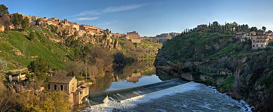 De rivier de Taag in Toledo