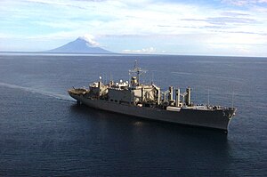 USNS Niagara Falls off the coast of Badang, 2005