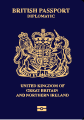 British biometric diplomatic passport