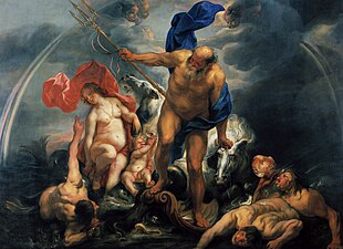 Jacob Jordaens 1644 - Neptune et Amphitrite dans l'orage