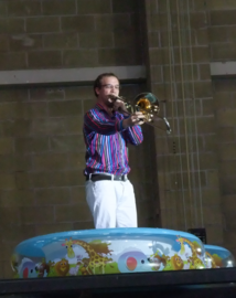 Trombone solo (Andrew Connington) in Orchester-Finalisten