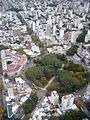 Vue aérienne de La Plata, avec ses diagonales telles que Benoit les avait conçues