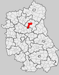 Location within the county and voivodeship