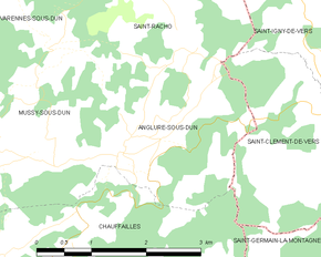 Poziția localității Anglure-sous-Dun