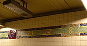 Main Line platform mosaic