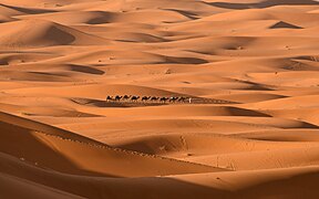 Clima desértico en Merzouga