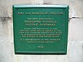 National Historic Landmark plaque