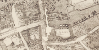 Buildings of Canterbury College in 1588