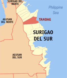 Tandag – Mappa