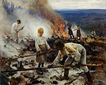 Trälar under penningen, svijordbruk i Karelen (1893)