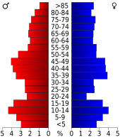 Bevolkingspiramide Turner County