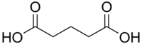 Structuurformule van glutaarzuur