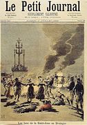 Cacharela na Bretaña (deseño no xornal Le Petit Journal, 1893).