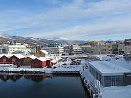 Finnsnes centrum.