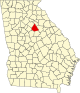 State map highlighting Morgan County