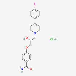 4-[3-[4-(4-fluorophenyl)-3,6-dihydro-2H-pyridin-1-yl]-2-hydroxypropoxy]benzamide;hydrochloride