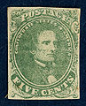 Confederate 5cent stamp