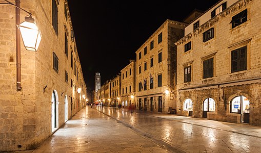 Stradun by night.